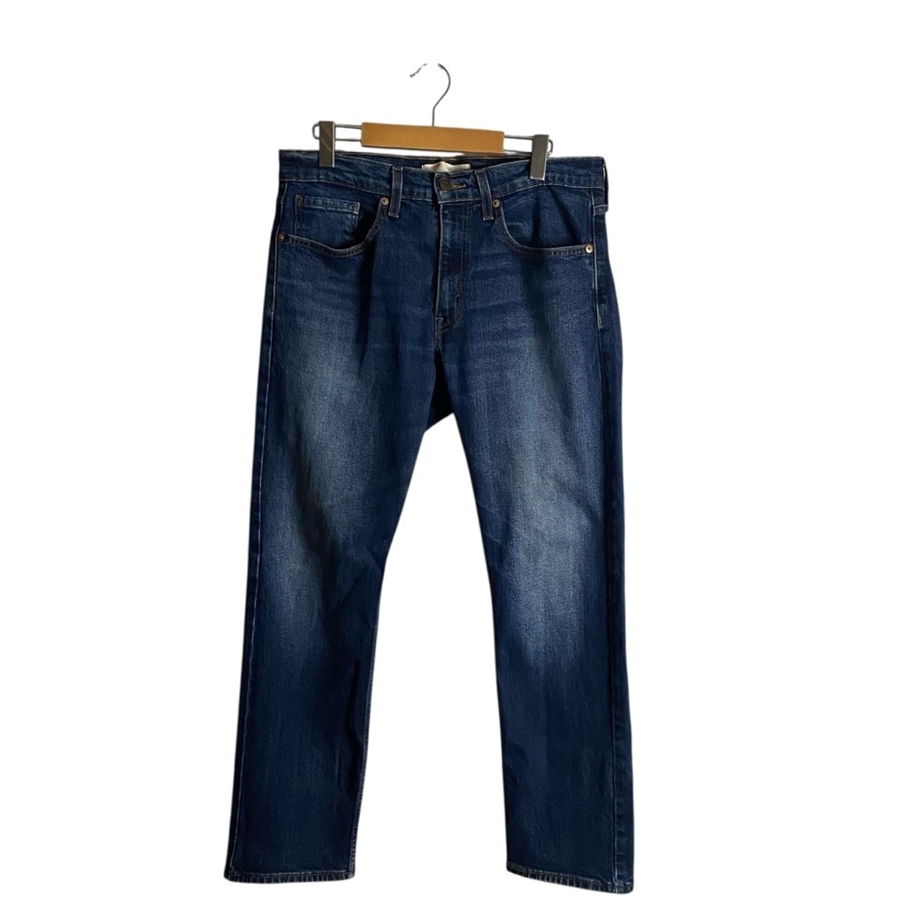 Signature by Levi Strauss Men's Dark Blue Regular Taper Denim Jeans